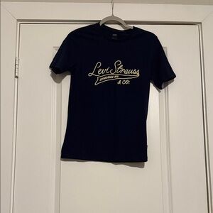 Signature by Levi Strauss Dark Blue Tee with Cream Logo
